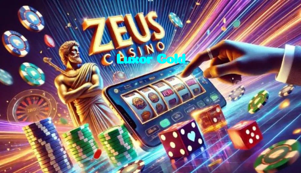 Luxor Gold casino presented on mobile device in Pakistan with slots and live games
